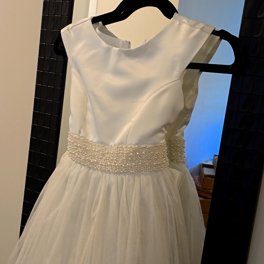 Charming Ivory Kids Flowergirl Dress